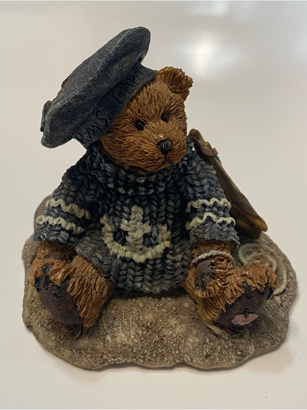 Vintage Boyds Bears & Friends – “Christian by the Sea” Figurine 1993, sailboat